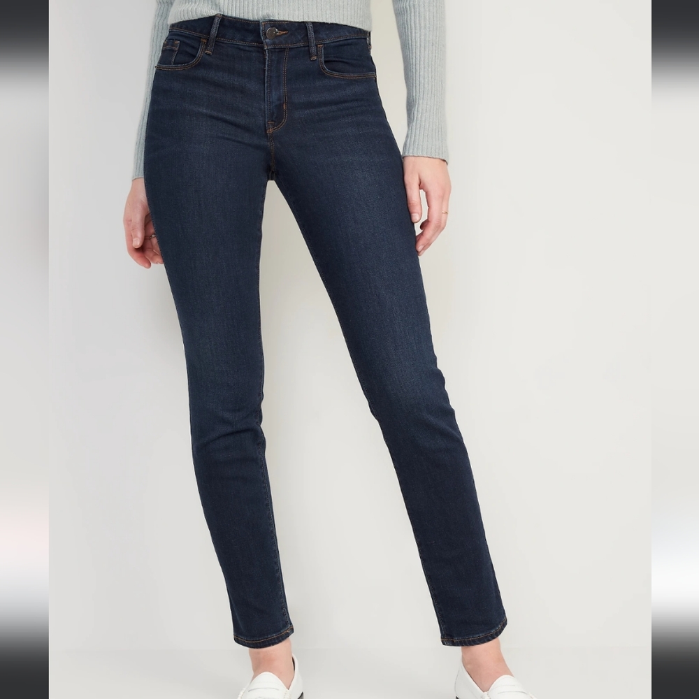 TALL dark denim straight leg jeans